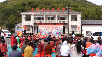 城关镇洪河村在村委会广场举办“金秋亲情暖 共庆重阳节”主题活动