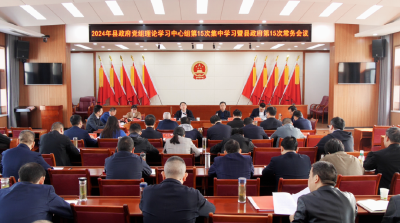 县政府召开党组理论学习中心组学习暨常务会议