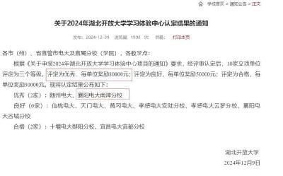 南漳电大荣获省级开放教育“优秀”学习体验中心称号