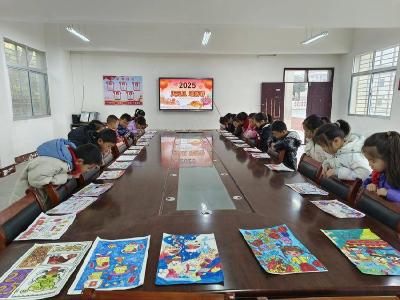 临沮小学：童画绘元旦 童心贺新年