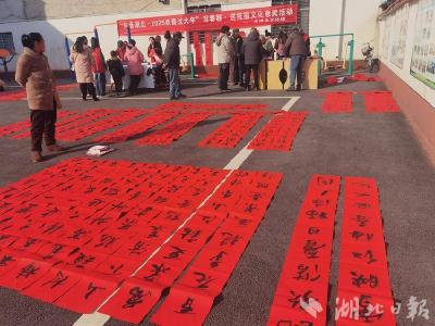 ​薛坪镇：墨香四溢迎新春 春联送福暖人心