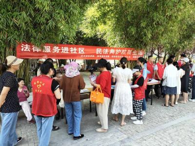 苗圃社区开展民法典普法宣传活动