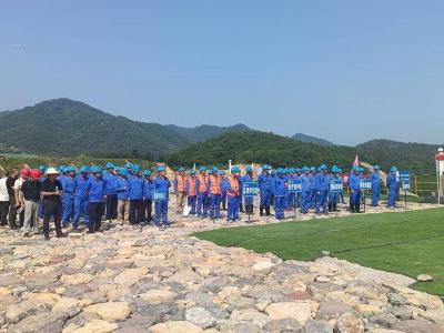 南漳龙蟒磷制品有限责任公司开展防汛应急实战演练
