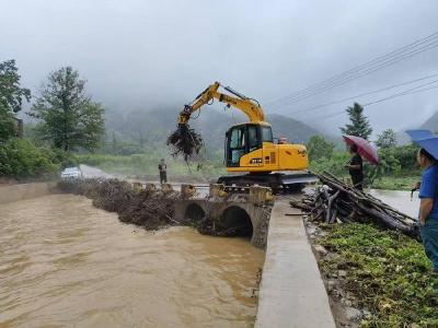 ​胎坪村：强降雨致道路瘫痪 1小时抢通保出行