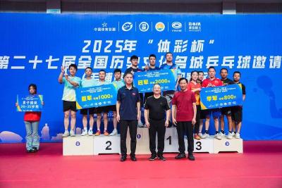县总工会在全国历史文化名城乒乓球邀请赛中获佳绩