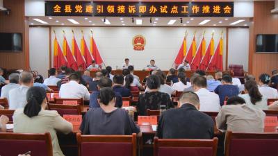 全县党建引领接诉即办试点工作推进会召开  