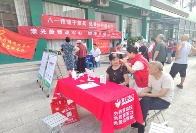 水镜庄社区开展“致敬老兵·健康护航”免费体检公益活动