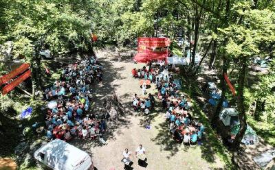 襄阳南漳商会主题露营活动点亮古林坪