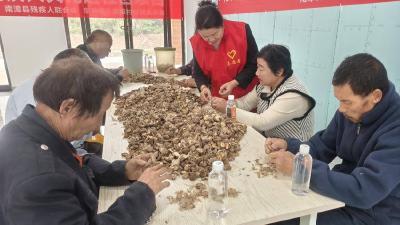 王家畈村组织残疾人开展实践就业活动
