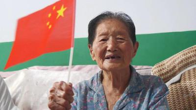 95岁抗战女兵杨解华：今天的好日子来得不容易