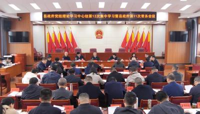 陈栋主持召开县政府党组中心组集中学习暨常务会议 