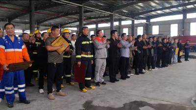 我县举办专职消防队伍比武竞赛  