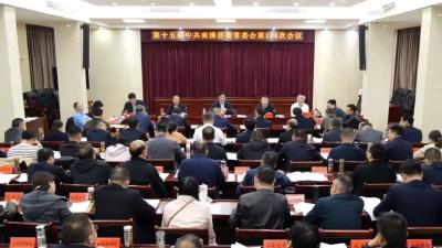 罗兴斌主持召开县委常委会会议强调：持续深化群众身边不正之风和腐败问题整治，以扎实整治成效回应群众关切 