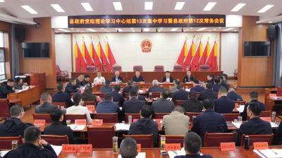 陈栋主持召开县政府党组中心组集中学习暨常务会议 传达学习党的二十届四中全会精神 