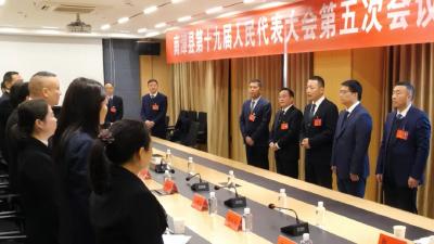陈栋等县领导看望出席县两会代表、委员 