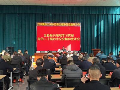 我县举行新兴领域学习贯彻党的二十届四中全会精神宣讲会