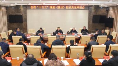 陈栋主持召开县委“十五五”规划建议征求意见座谈会
