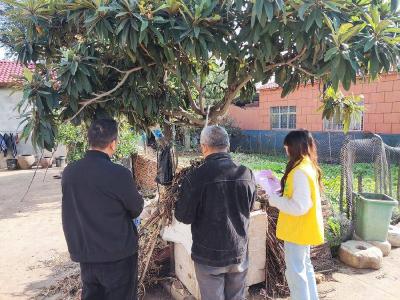 ​九集镇开展禁种铲毒入户宣传活动