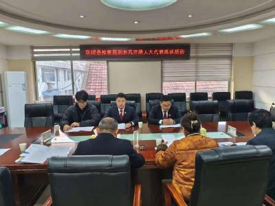 ​东巩镇人大代表专题听取检察工作报告
