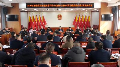 李恒主持召开县政府常务会议 研学未来产业发展工作