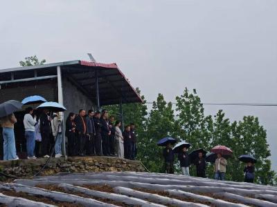 长坪镇召开烟叶移栽现场会