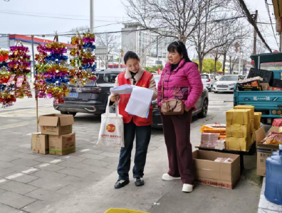 花石桥社区开展清明节前消防安全大排查