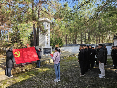 板桥镇开展清明祭英烈活动