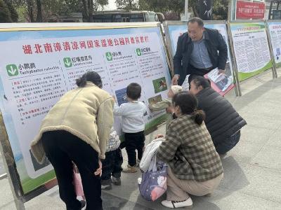 清凉河国家湿地公园开展第四十四届“爱鸟周”宣传活动