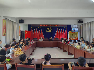 南漳县榆树岭村：情暖“六一”护童心 安全宣传伴成长 
