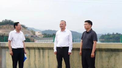 市领导到我县调研防汛抗旱、巡河工作 
