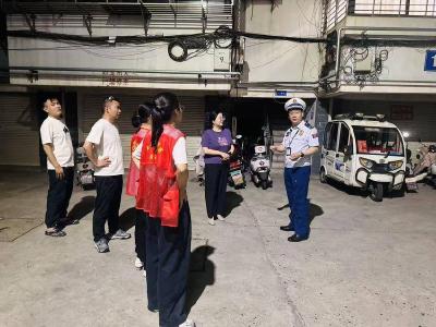 南漳县多部门联合开展消防安全夜巡行动 