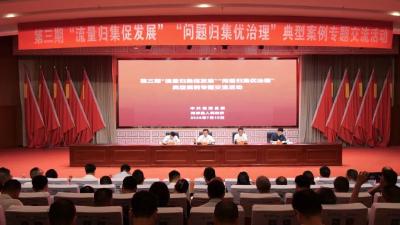 我县召开第三期“流量归集促发展”“问题归集优治理”典型案例专题交流活动