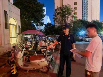 南漳县开展电动自行车消防安全专项夜查行动 