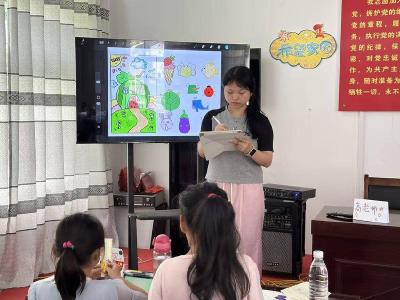 南漳县李庙镇暑期托管班开设创意绘画与甲骨文课程 