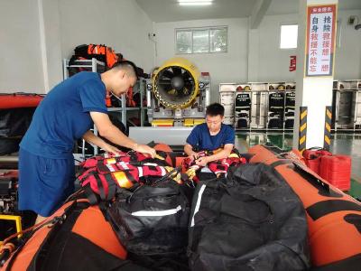 南漳消防全面清点水域装备防御台风 