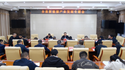 全县新能源产业发展专题会召开 陈栋强调：推动产业聚链成群 为打造襄阳循环经济高地提供坚实支撑