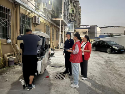 南漳县花石桥社区：筑牢老旧小区安全防线 