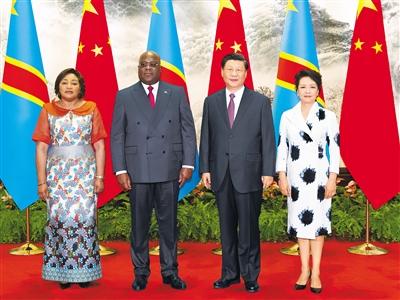习近平同刚果（金）总统齐塞克迪举行会谈