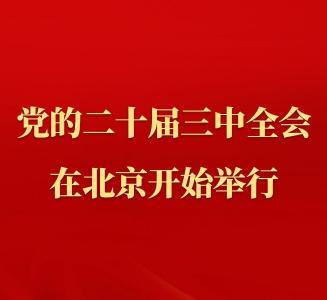 中国共产党第二十届中央委员会第三次全体会议在北京开始举行