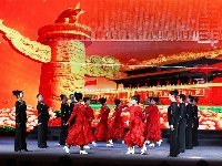 谷城县举办“庆国庆迎重阳”老干部文艺晚会