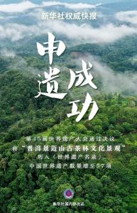 “普洱景迈山古茶林文化景观”成功申遗