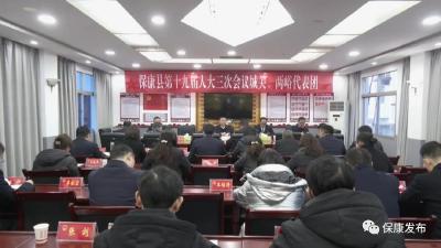 徐声军参加保康县第十九届人民代表大会第三次会议城关、两峪代表团审议