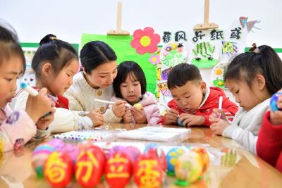 今日春分，保康萌娃“立蛋”学民俗