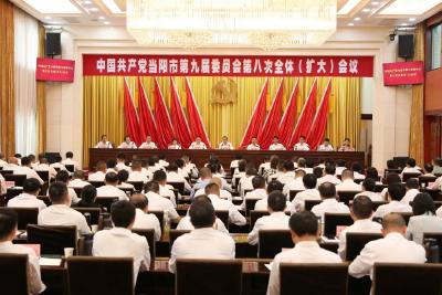 中共当阳市委九届八次全体（扩大）会议举行