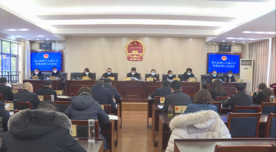 县第十九届人大常委会第八次会议召开