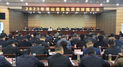 【快訊】2023年英山縣優(yōu)化營(yíng)商環(huán)境大會(huì)召開