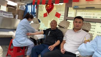 县九昇城发集团组织开展无偿献血活动