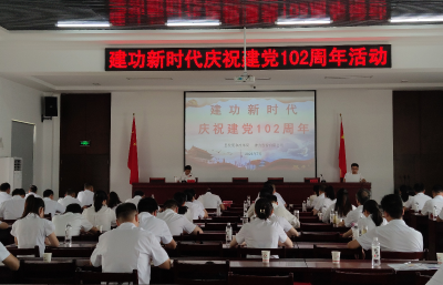县发改局联合企业开展庆祝建党102周年活动