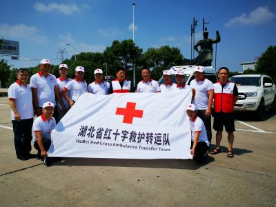 我县红十字救护转运队驰援北京防汛救灾