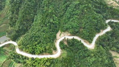 “巨龙”蜿蜒山间  泽润红色陶家河(组图)